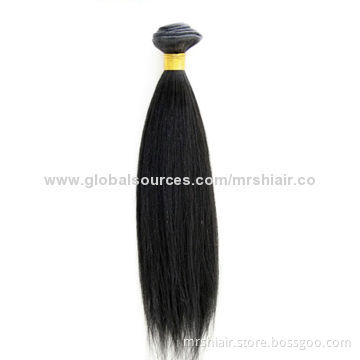 Cheap Indian Virgin Human Hair, Weft Grade 6A Indian Yaki Straight